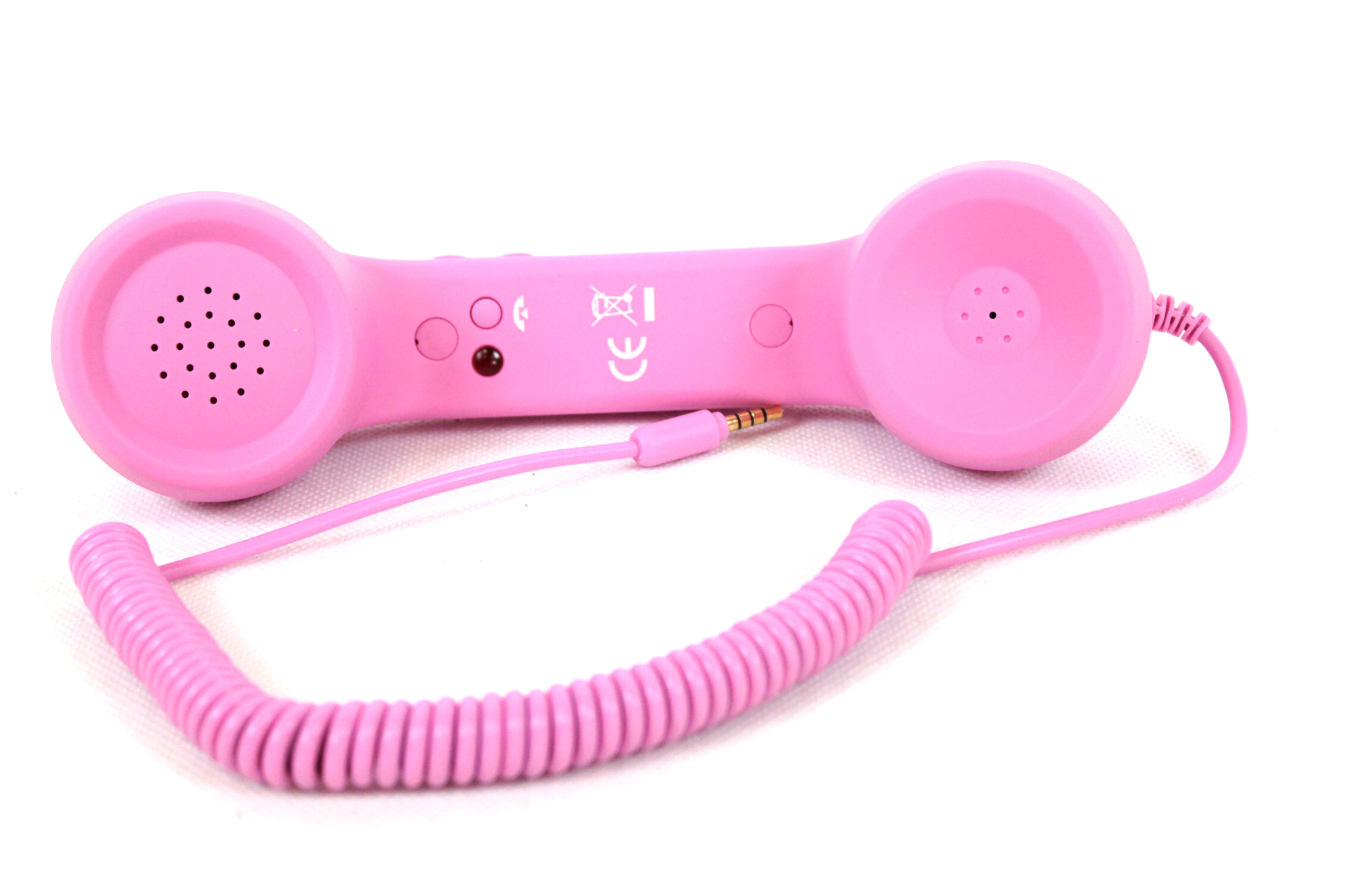 Kueohse Retro Telefonhörer Für Smartphone - 3,5mm Anschluss Schwarz Vintage Design